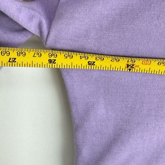 Women Blouse Size 2XL Pretty Purple Pull Over Short Sleeve! - Picture 10 of 11